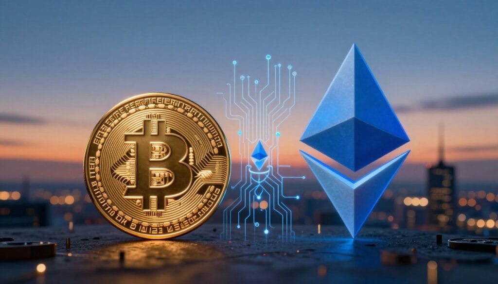 Origins and Philosophical Foundations of Bitcoin and Ethereum